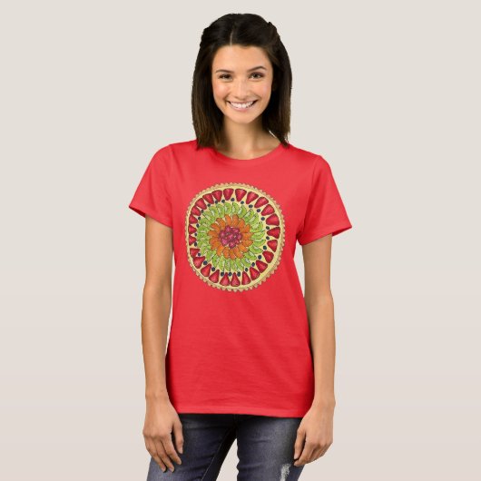 Tarte aux Frucht Tart Pie Französisch Konditorei T-Shirt (Vorne ganz)