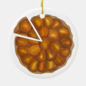 Tarte Tatin French Apple Fruchttorte Pie Pastry Keramik Ornament (Hinten)