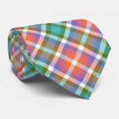 Tarten Pläd Mix Spring Easter Colors d5 Men’s Tie Krawatte (Gerollt)