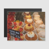 Tartes aux fruits  -  French Pastry Magnetkarte (Vorne/Hinten)