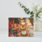 Tartes aux fruits - Patisserie Postkarte (Stehend Vorderseite)