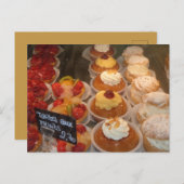 Tartes aux fruits - Patisserie Postkarte (Vorne/Hinten)