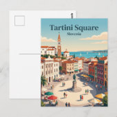 Tartini-Platz Slowenien Postkarte (Vorne/Hinten)
