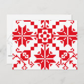 Tartlau Rot Postkarte (Vorne/Hinten)