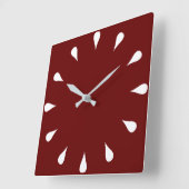 Tartrops Quadratische Wanduhr (Winkel)