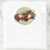 Tarts, die Tarts mögen Ovaler Aufkleber (Tasche)