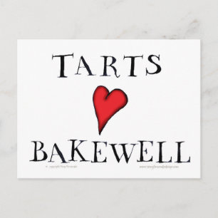 Tarts Liebe Bakewell, tony fernandes Postkarte