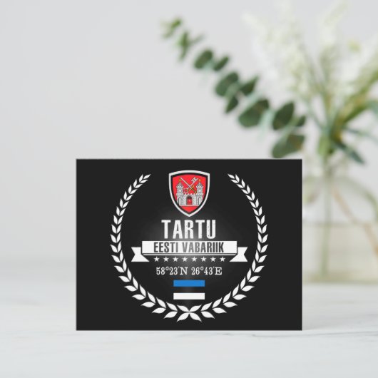 Tartu Postkarte (Stehend Vorderseite)