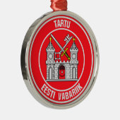 Tartu Round Emblem Ornament Aus Metall (Rechts)