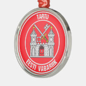 Tartu Round Emblem Ornament Aus Metall (Links)