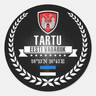 Tartu Runder Aufkleber