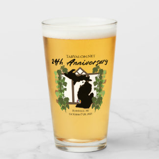 TarValon.Net 24. Jubiläumsfeier Pint-Glas Glas