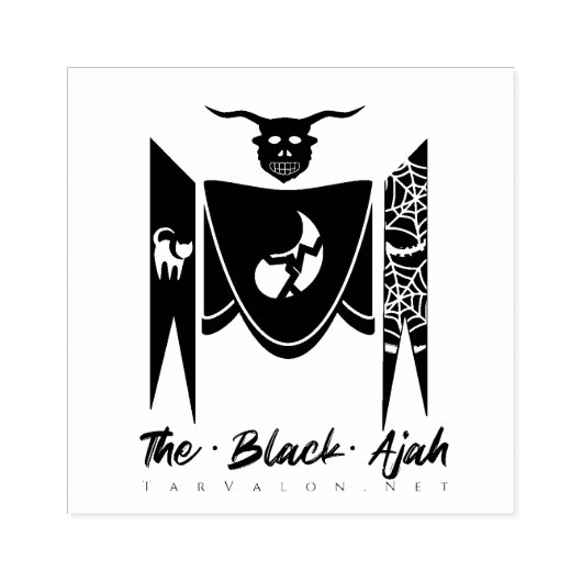 TarValon.Net Black-Briefmarke Gummistempel (Prägung)