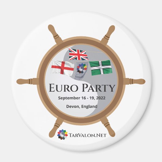 TarValon.Net Euro Party '22 Magnet (Vorne)