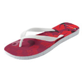 TarValon.Net-Rote Flip-Flops Badesandalen (Schrägansicht)