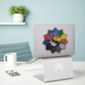 TarValon.Net "Support Your Stripes" Vinyl-Aufklebe Aufkleber (Laptop auf Schreibtisch)