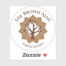TarValon.Net vereinfacht Brown Vinyl Sticker