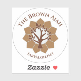 TarValon.Net vereinfacht Brown Vinyl Sticker
