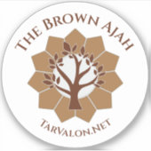 TarValon.Net vereinfacht Brown Vinyl Sticker (Vorderseite)