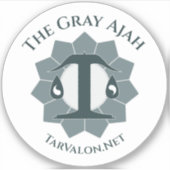 TarValon.Net vereinfachter grauer Vinyl-Sticker Aufkleber (Vorderseite)