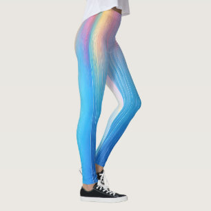 "Tarvask" Eine weiträumige rosa und blaue Landscha Leggings
