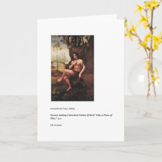 TARZAN ABSCHLUSS CARD KARTE (Gelbe Blume)