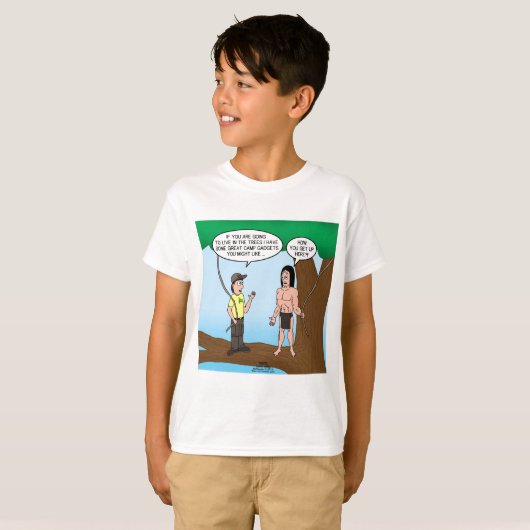 Tarzan lernt über Lager-Geräte T-Shirt (Vorne ganz)