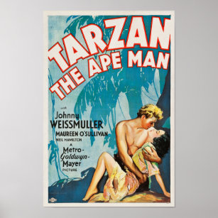 Tarzan the Ape Man - Vintag Movie Poster