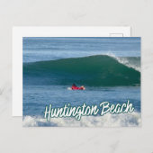 Tarzan The SurfMan Huntington Beach Surfing Postkarte (Vorne/Hinten)