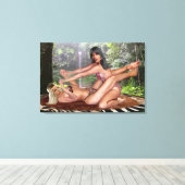 TARZANA BODY SCISSOREN #1 LEINWANDDRUCK (Insitu (Holzboden))