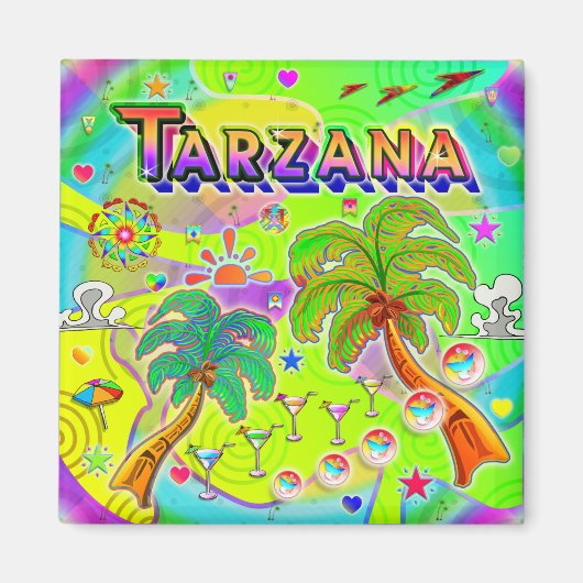 Tarzana Mind Focus Magnet (Vorne)