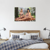 TARZANA SCISSORS LUANA #2 LEINWANDDRUCK (Insitu (Schlafzimmer))