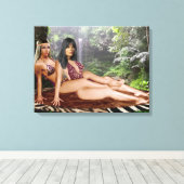 TARZANA SCISSORS LUANA #4 LEINWANDDRUCK (Insitu (Holzboden))