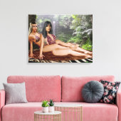 TARZANA SCISSORS LUANA #4 LEINWANDDRUCK (Insitu (Wohnzimmer))