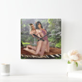 TARZANA'S FULL NELSON QUADRATISCHE WANDUHR (Zuhause)