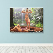 TARZANAS SIEG-POSE LEINWANDDRUCK (Insitu (Holzboden))