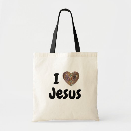 Tas "I love Jesus". Tragetasche (Vorne)