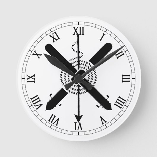 TAS-Zweigstelle Abzeichen Runde Wanduhr (Vorderseite)