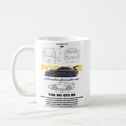 Tasa Porsche GT3 RS Kaffeetasse (Links)