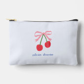 Täschchen | Cherry Coquette Bow Süße Illustration Zubehörtasche (Vorderseite)