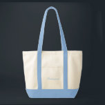 Tasche<br><div class="desc">Totbeutel in natürlicher/blauer Farbe mit Text; Bridesmaid. 
Passen Sie dieses Objekt an oder kaufen Sie es wie es ist.</div>