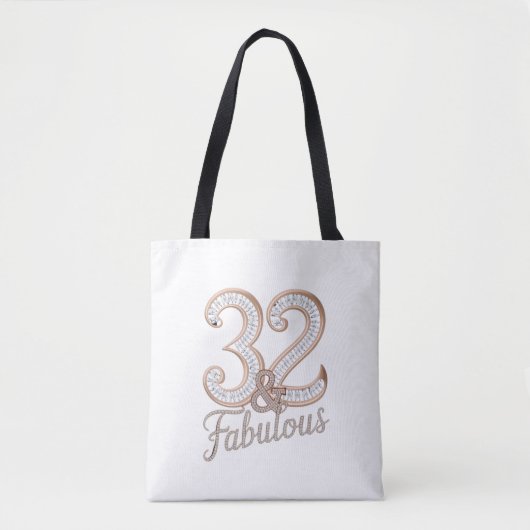 Tasche - 32 & Fabulous (Vorderseite)
