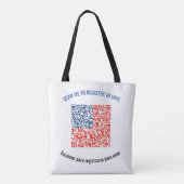 Tasche abstimmen - QR-CODE zur Registrierung der W (Rückseite)