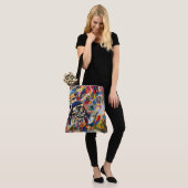 Tasche abstrakt Art Schulter (Am Model)