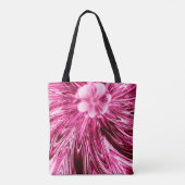 Tasche Abstrakt Linien Lila Blume (Rückseite)