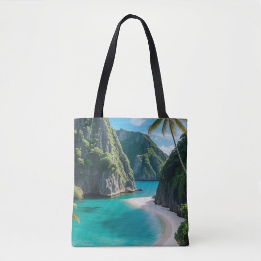 "Tasche-ally Tropical: Carry a Cove of Paradise" Tasche (Vorderseite)