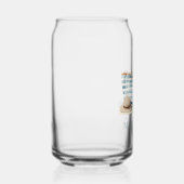 Tasche am Strand zwischen blau und weiß Streifen Dosenglas (Rechts)