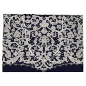 Tasche ANTIQUE LACE PATTERN Große Geschenktüte (Rückseite)