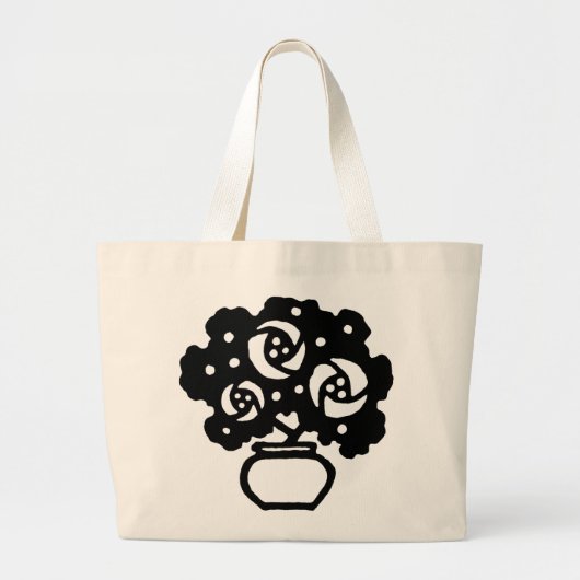 Tasche Art Deco Blume (Vorne)