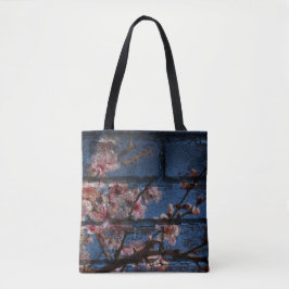 Tasche aus Blauziegeln und Blüten